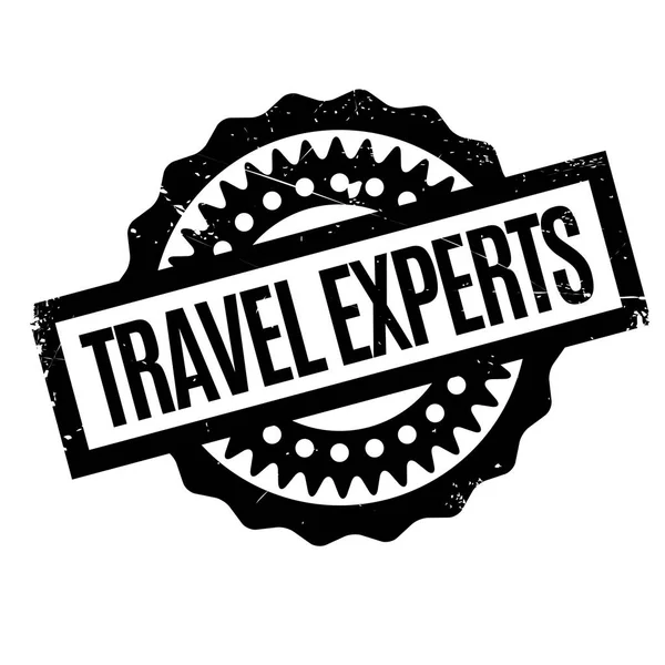 Sello de goma de Travel Experts — Vector de stock