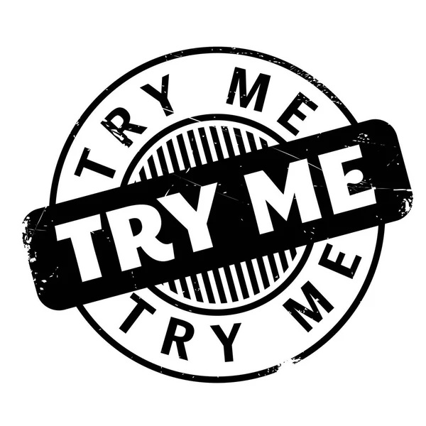 Try Me rubber stamp — Stock Vector