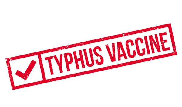 Timbre caoutchouc Typhus Vaccin — Image vectorielle