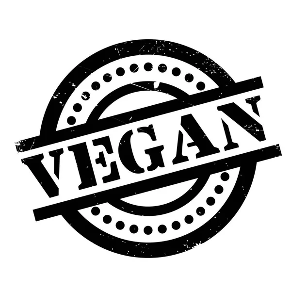 Vegan Rubberstempel — Stockvector