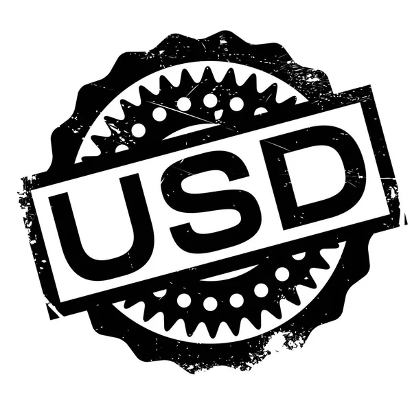 Usd selo de borracha — Vetor de Stock