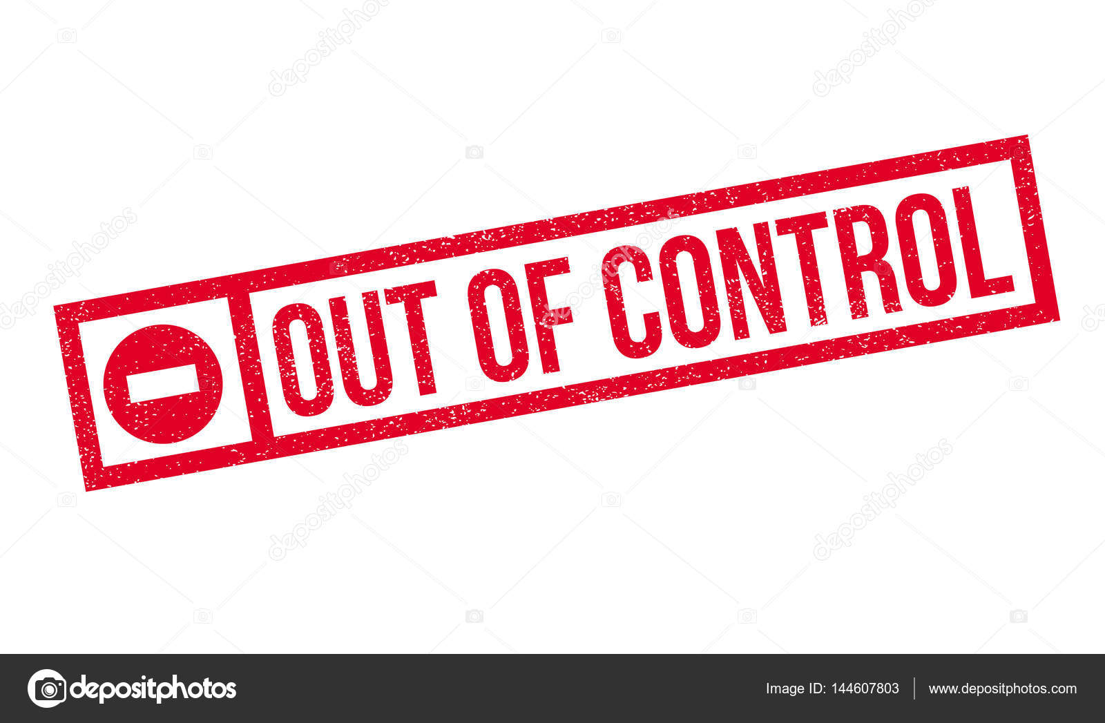 Out Of Control rubber stamp Stock Vector by ©lkeskinen0 144607803