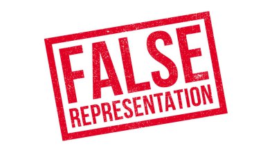 False Representation rubber stamp clipart