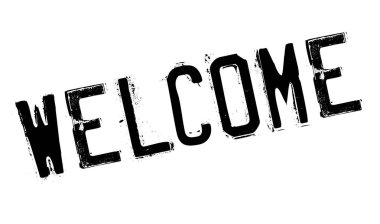 lastik damga Hoşgeldiniz