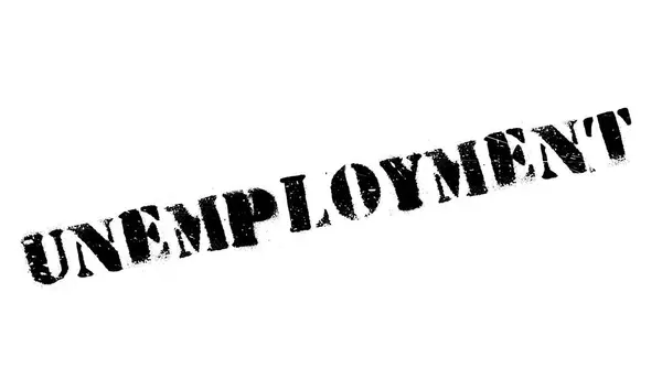 Timbro di gomma della disoccupazione — Vettoriale Stock