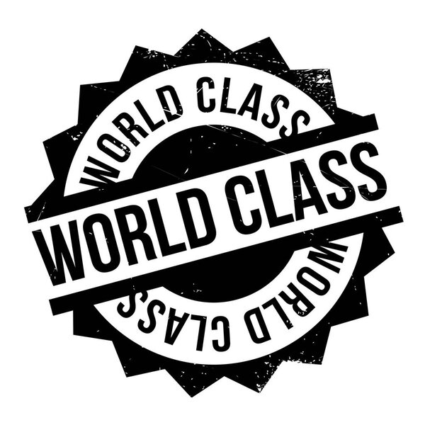 World Class rubber stamp