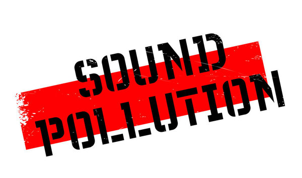 Sound Pollution rubber stamp