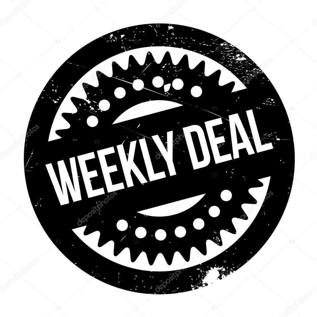 Weekly Deal rubber stamp