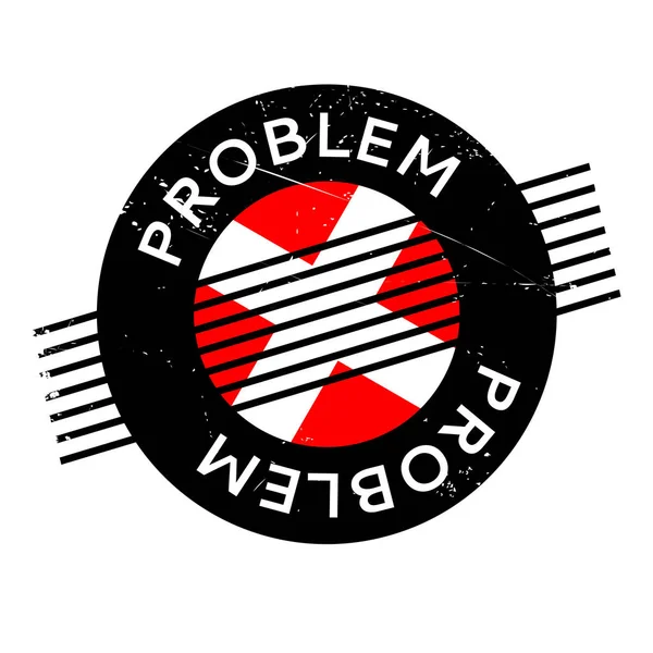 PROBLEMA Sello de goma — Vector de stock