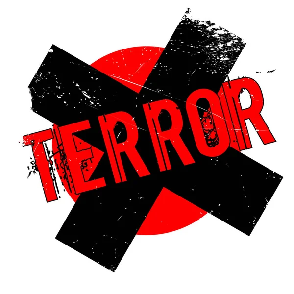 Sello de goma de terror — Vector de stock