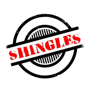 Shingles rubber stamp clipart