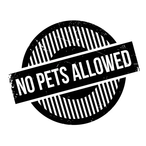 Keine Haustiere erlaubt Gummistempel — Stockvektor