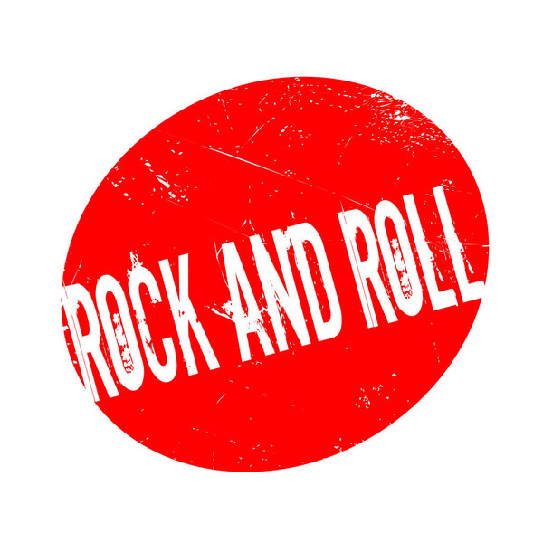 Rock And Roll rubber stamp