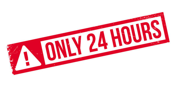 Only 24 Hours rubber stamp