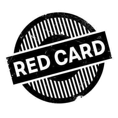 Kırmızı kart lastik damgası