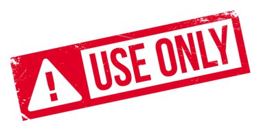 Sadece lastik damgası kullanın