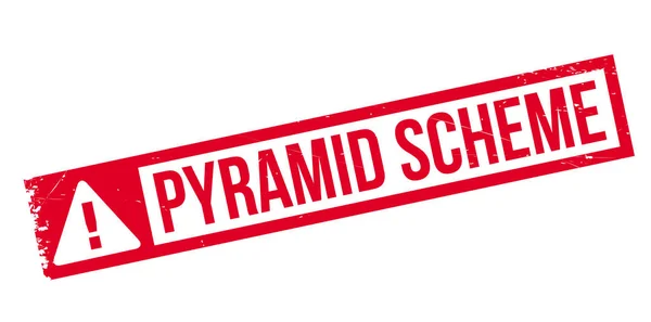 Pyramid Scheme rubber stamp — Stock Vector
