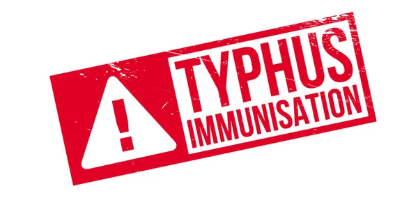 Timbre caoutchouc Typhus Immunisation — Image vectorielle