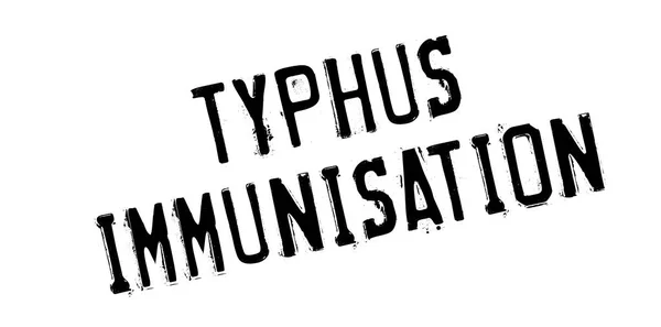 Timbre caoutchouc Typhus Immunisation — Image vectorielle