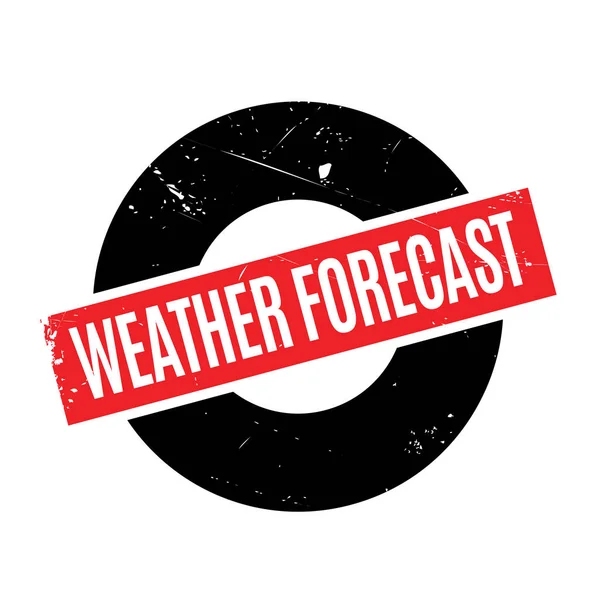 Previsão meteorológica selo de borracha —  Vetores de Stock