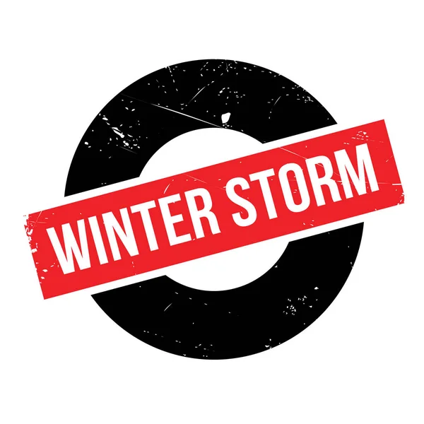 Winter Storm rubber stamp — Stock Vector