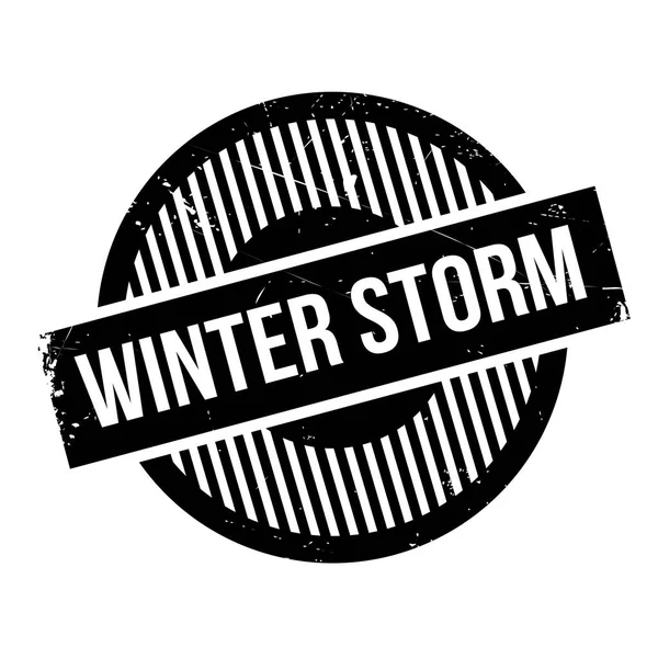 冬の嵐ゴム印 — ストックベクタ