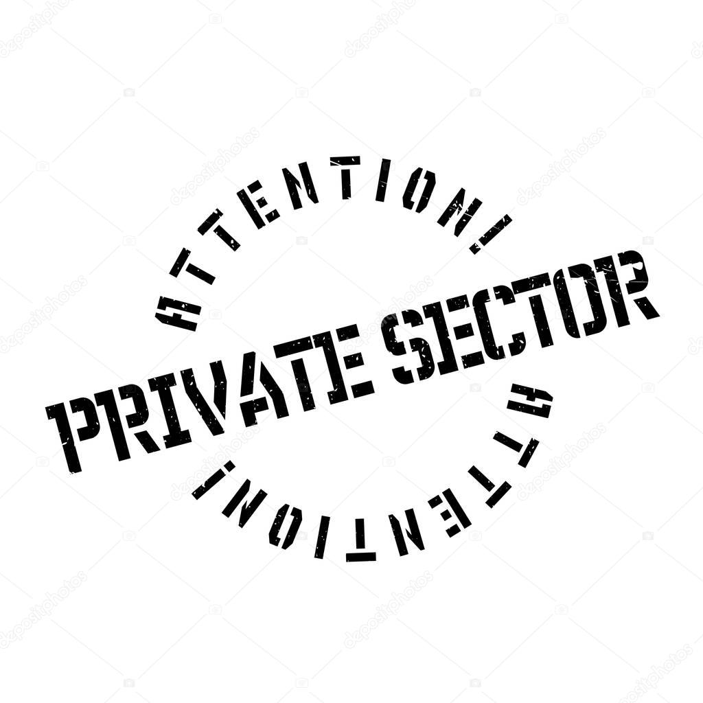Private Sector rubber stamp
