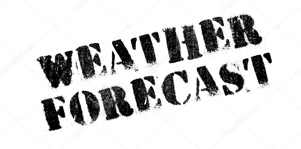 Weather Forecast rubber stamp