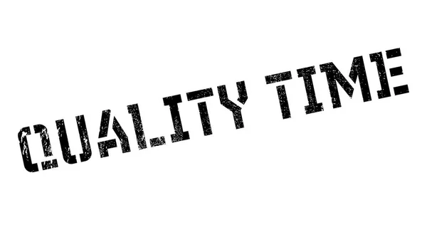 Timbre en caoutchouc de qualité Time — Image vectorielle
