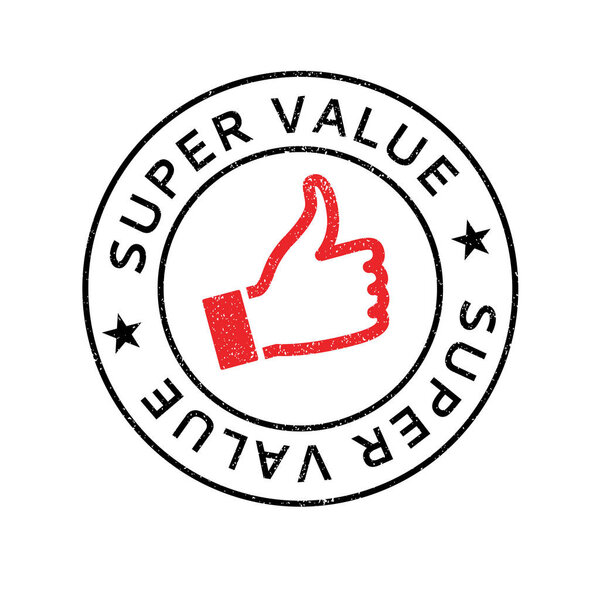 Super Value rubber stamp