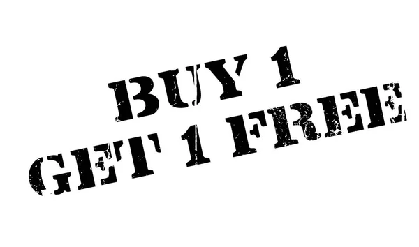 Kaufen 1 erhalten 1 gratis Gummistempel — Stockvektor