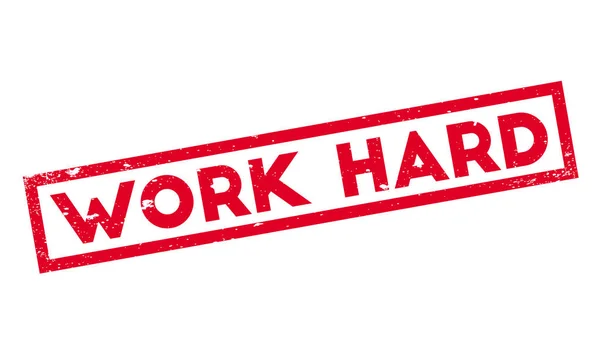 Work Hard rubber stamp — Stock Vector