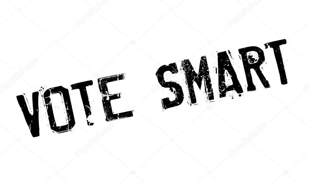 Vote Smart rubber stamp