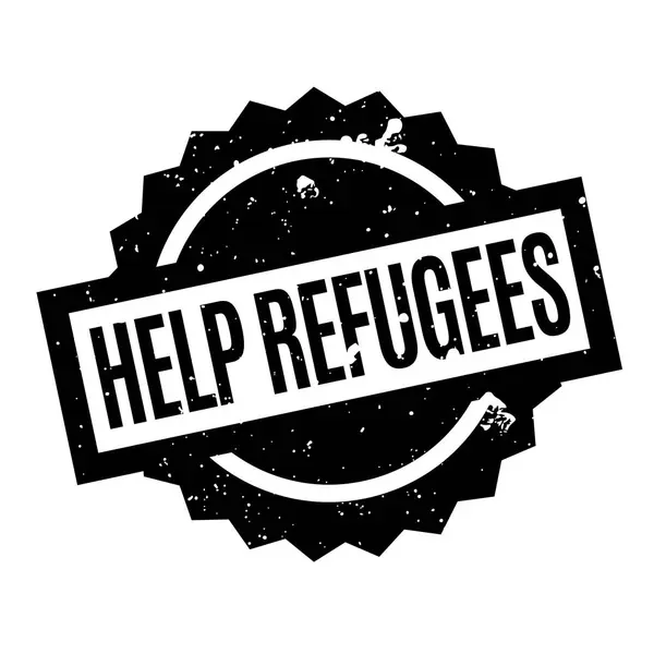 Flüchtlingen helfen — Stockvektor