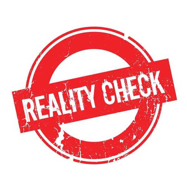 REALITY CHECK Stamp Karet - Stok Vektor