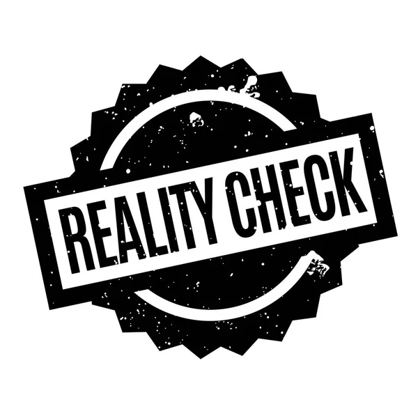 REALITY CHECK Stamp Karet - Stok Vektor