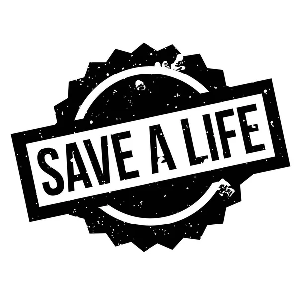 Save A Life rubber stamp — Stock Vector