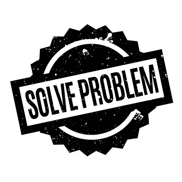 Sorun lastik damgası çözmek — Stok Vektör