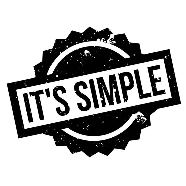 It s Simple rubber stamp
