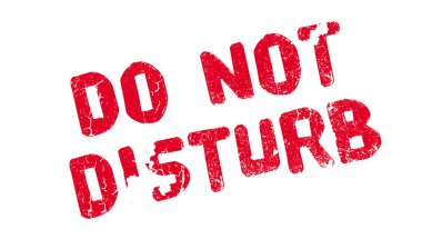 Lastik damgası rahatsız etmeyin