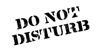 Lastik damgası rahatsız etmeyin