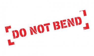 Do Not Bend rubber stamp clipart