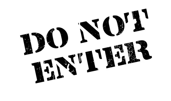 No introducir sello de goma — Vector de stock