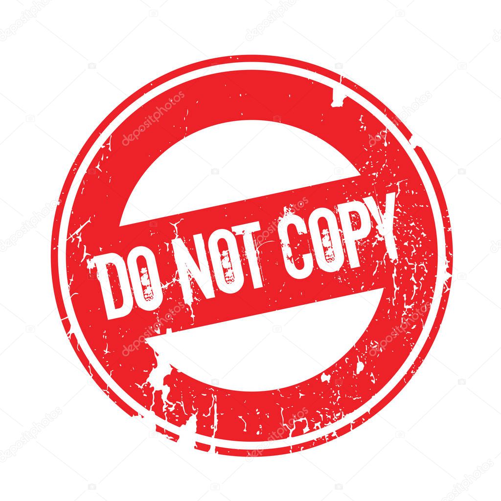 Do Not Copy rubber stamp