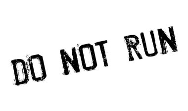 Lastik damgası çalıştırmayın