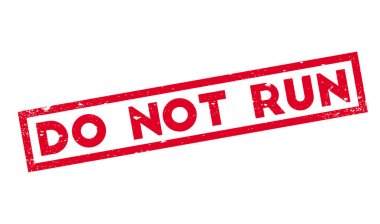 Lastik damgası çalıştırmayın