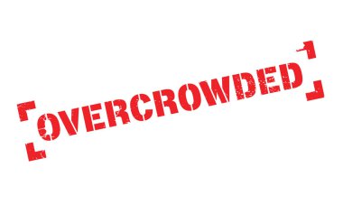 Overcrowded rubber stamp clipart