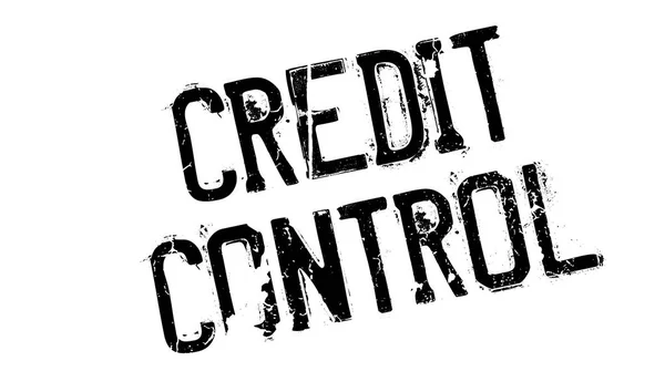 Carimbo de borracha de controle de crédito — Vetor de Stock