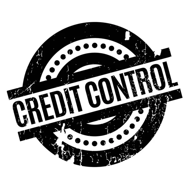 Timbre en caoutchouc de contrôle de crédit — Image vectorielle