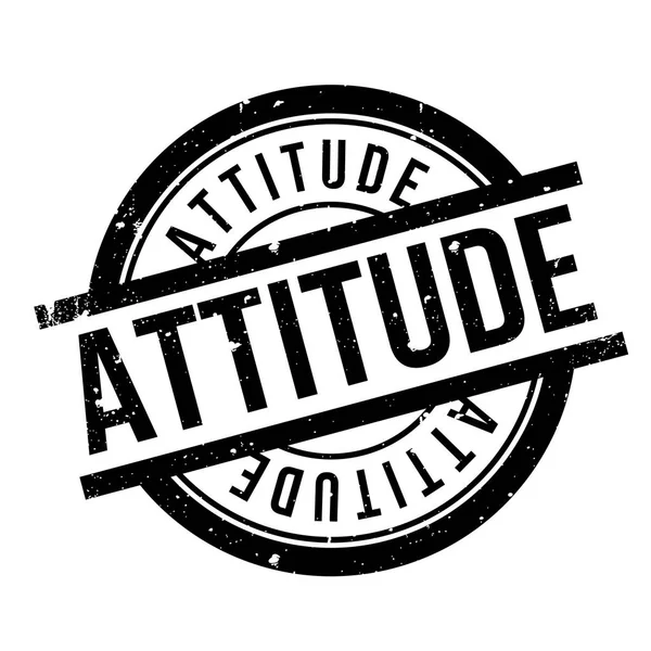 Timbre Attitude caoutchouc — Image vectorielle